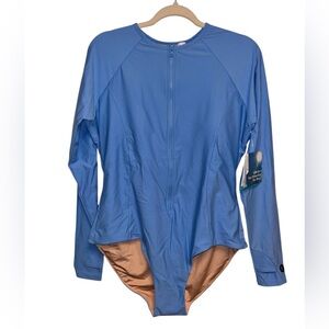 Coolibar NWT Escalante Long Sleeve Swimsuit Size XL. UPF 50+